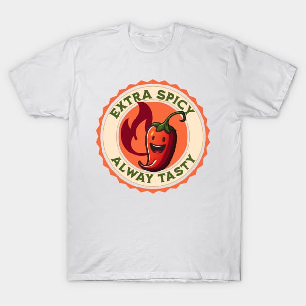 Extra Spicy Chili Pepper T-Shirt by KeeganCreations